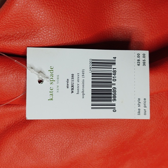 Kate Spade 🍅 Stevie Baxter Street Leather Shoulder Bag 🆕 - Picture 6 of 8